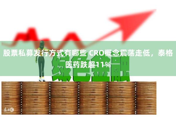 股票私募发行方式有哪些 CRO概念震荡走低，泰格医药跌超11%